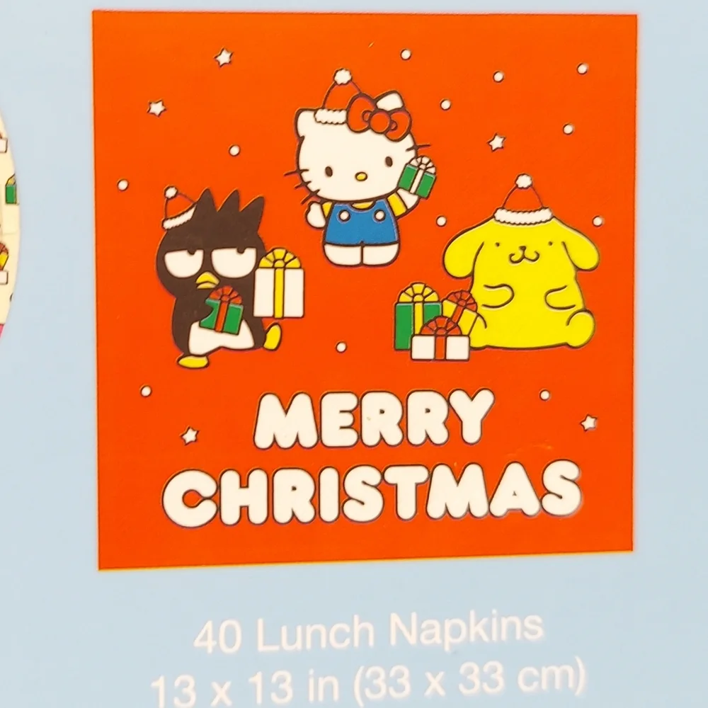 Hello Kitty and Friends Paper Tableware Party Set Merry Christmas